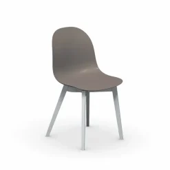1665 Academy Connubia© Chaise scandinave en polypropylène et bois