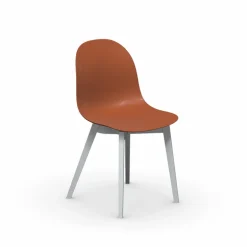 1665 Academy Connubia© Chaise scandinave en polypropylène et bois