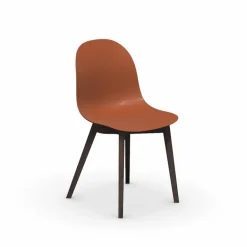 1665 Academy Connubia© Chaise scandinave en polypropylène et bois