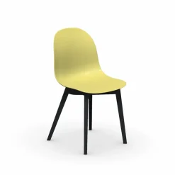 1665 Academy Connubia© Chaise scandinave en polypropylène et bois