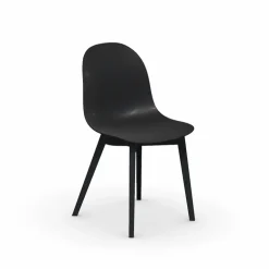 1665 Academy Connubia© Chaise scandinave en polypropylène et bois