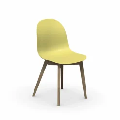 1665 Academy Connubia© Chaise scandinave en polypropylène et bois