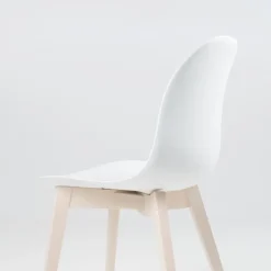 1665 Academy Connubia© Chaise scandinave en polypropylène et bois