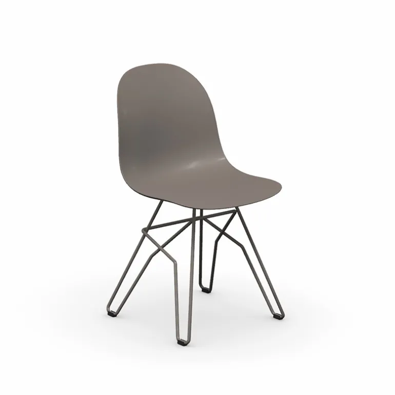 1664 Academy Connubia© Chaise design en polypropylène et métal