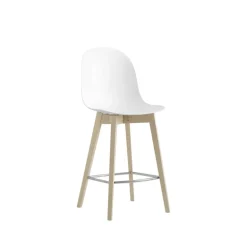 1672 Academy Connubia© Tabouret scandinave en polypropylène et bois
