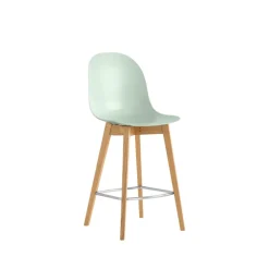 1672 Academy Connubia© Tabouret scandinave en polypropylène et bois