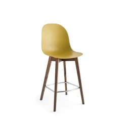 1672 Academy Connubia© Tabouret scandinave en polypropylène et bois