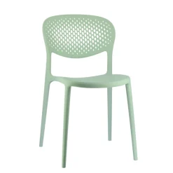 Abby Connubia® Chaise de jardin empilable en polypropylène recyclé avec dossier microperforé