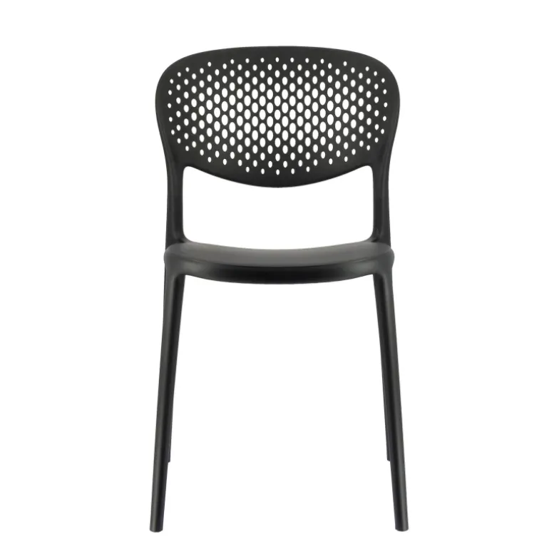 Abby Connubia® Chaise de jardin empilable en polypropylène recyclé avec dossier microperforé