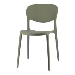 Abby Connubia® Chaise de jardin italienne empilable en polypropylène recyclé sans accoudoirs