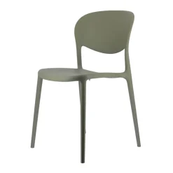 Abby Connubia® Chaise de jardin italienne empilable en polypropylène recyclé sans accoudoirs