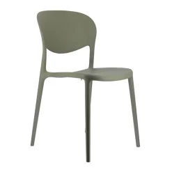 Abby Connubia® Chaise de jardin italienne empilable en polypropylène recyclé sans accoudoirs