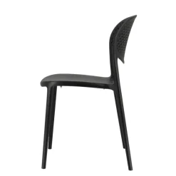 Abby Connubia® Chaise empilable en polypropylène recyclé avec dossier microperforé