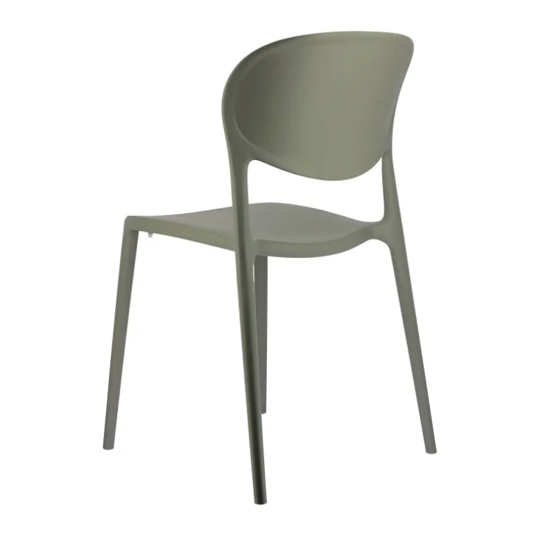 Abby Connubia® Chaise italienne empilable en polypropylène recyclé sans accoudoirs