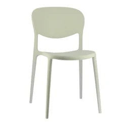 Abby Connubia® Chaise italienne empilable en polypropylène recyclé sans accoudoirs