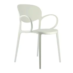 Abby Connubia® Fauteuil de jardin empilable en polypropylène recyclé