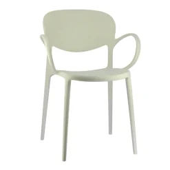 Abby Connubia® Fauteuil de jardin empilable en polypropylène recyclé