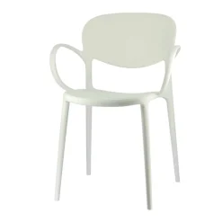 Abby Connubia® Fauteuil italien empilable en polypropylène recyclé