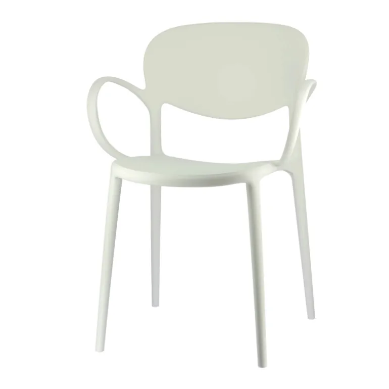 Abby Connubia® Fauteuil italien empilable en polypropylène recyclé