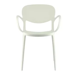 Abby Connubia® Fauteuil italien empilable en polypropylène recyclé