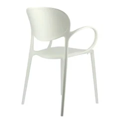 Abby Connubia® Fauteuil italien empilable en polypropylène recyclé