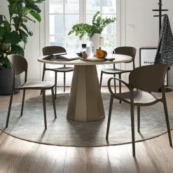 Abby Connubia® Fauteuil italien empilable en polypropylène recyclé