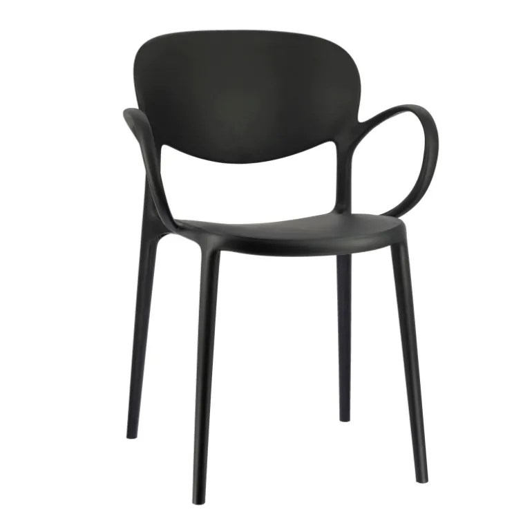 Abby Connubia® Fauteuil italien empilable en polypropylène recyclé