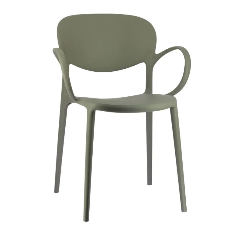 Abby Connubia® Fauteuil italien empilable en polypropylène recyclé