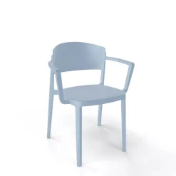 Abuela B Chaise avec accoudoirs empilable en technopolymère