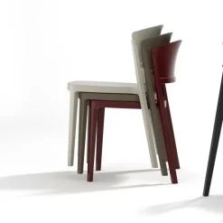 Abuela Chaise de terrasse moderne empilable en technopolymère