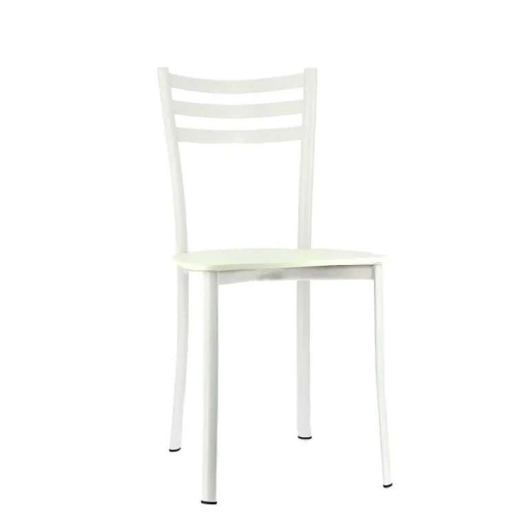 Ace 1320 Chaise de cuisine en métal et assise bois