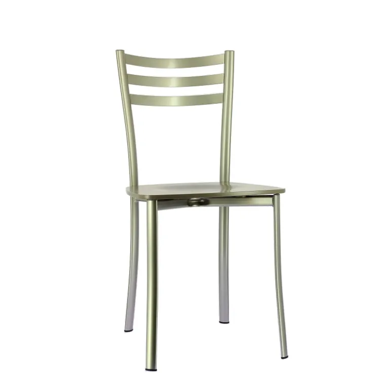 Ace 1320 Chaise de cuisine en métal et assise bois