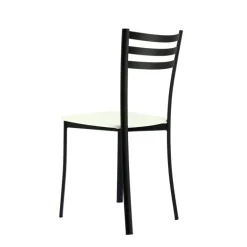 Ace 1320 Chaise de cuisine en métal et assise bois