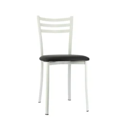 Ace 1320 Chaise de cuisine en métal avec assise en simili rembourrée