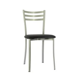 Ace 1320 Chaise de cuisine en métal avec assise en simili rembourrée