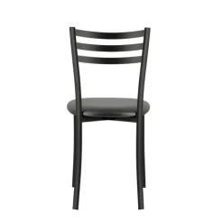 Ace 1320 Chaise de cuisine en métal avec assise en simili rembourrée