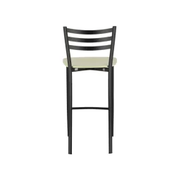 Ace 1329 Tabouret de cuisine en métal et assise bois hauteur snack