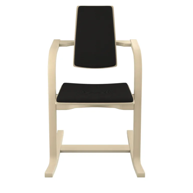 Actulum Varier® Fauteuil de bureau ergonomique à bascule en tissu et bois