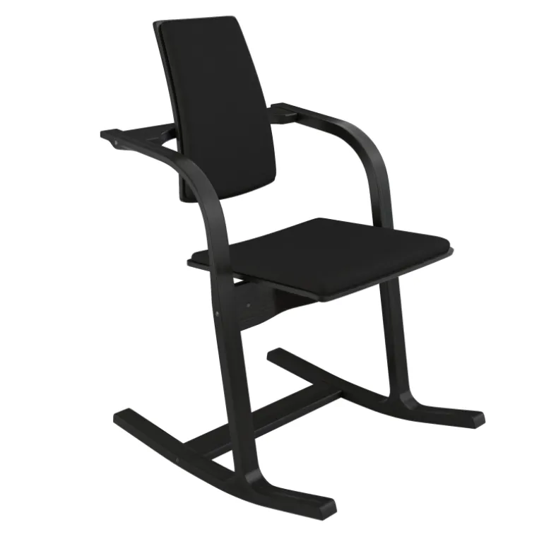 Actulum Varier® Fauteuil de bureau ergonomique à bascule en tissu et bois
