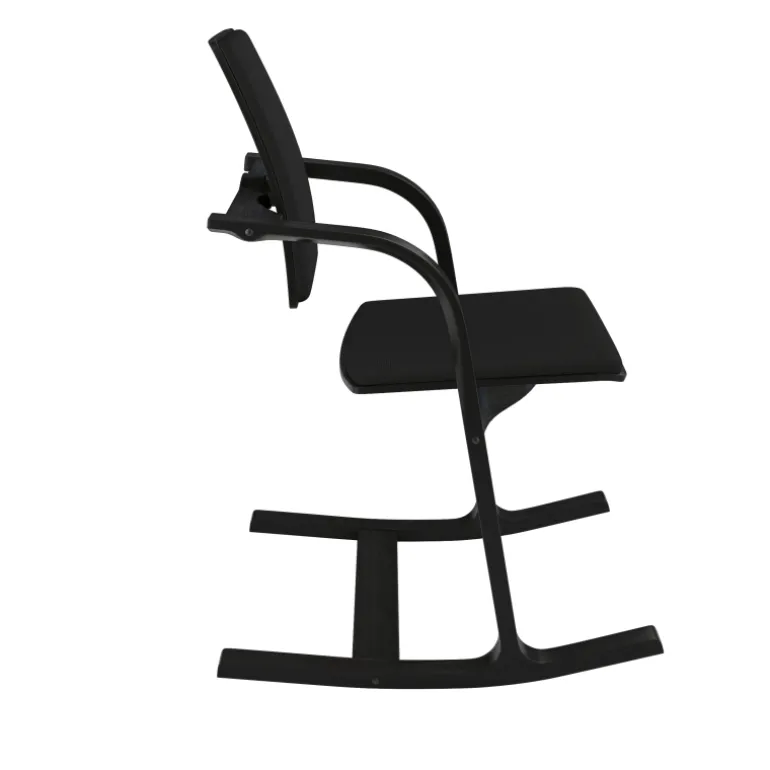 Actulum Varier® Fauteuil de bureau ergonomique à bascule en tissu et bois