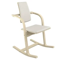 Actulum Varier® Fauteuil de bureau ergonomique à bascule en tissu et bois