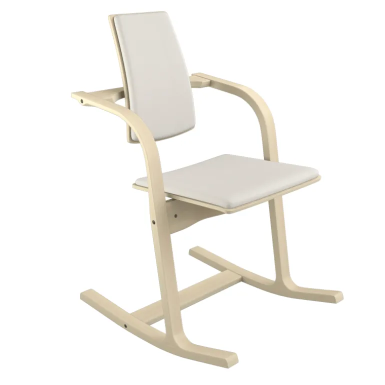 Actulum Varier® Fauteuil de bureau ergonomique à bascule en tissu et bois