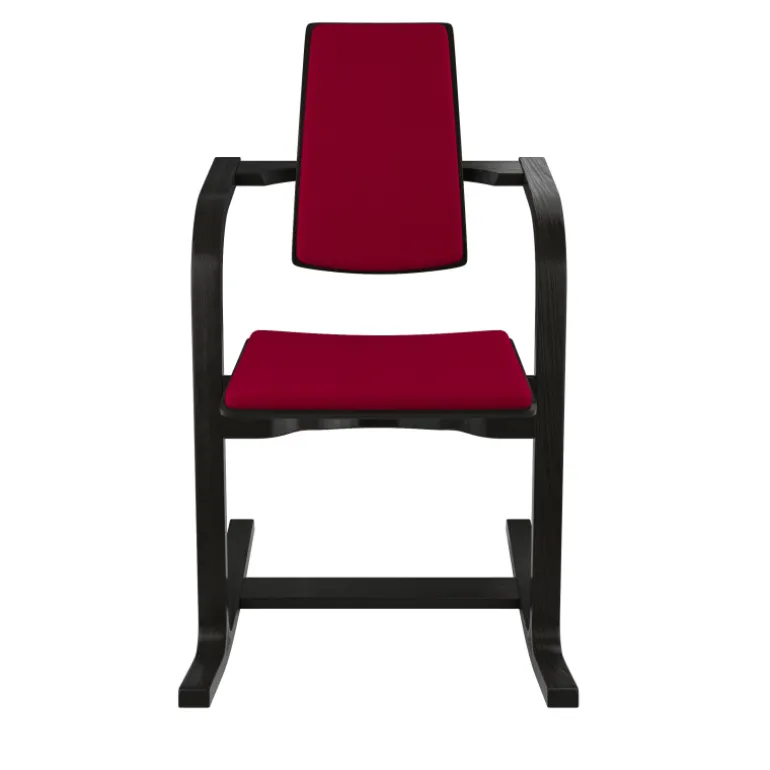 Actulum Varier® Fauteuil de bureau ergonomique à bascule en tissu et bois