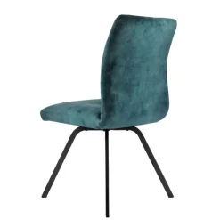 Adèle Chaise confortable moderne en tissu avec pieds en métal