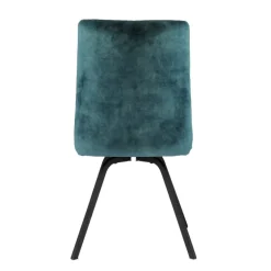 Adèle Chaise confortable moderne en tissu avec pieds en métal