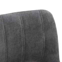 AgatheChaise cosy en tissu avec pieds en métal noir