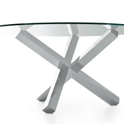 Aikido Sovet® Table en verre design ronde