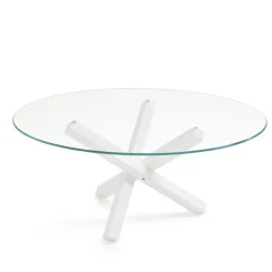 Aikido Sovet® Table en verre design ronde