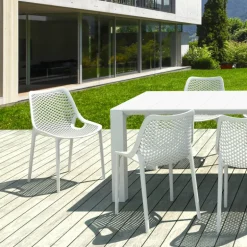 Air Chaise de jardin moderne ajourée en polypropylène