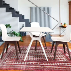 Air Table carrée petit espace en stratifié et polypropylène